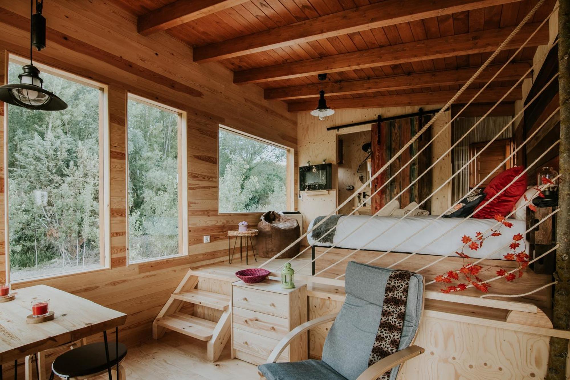 Durmiendo Entre Arboles, Bonita Cabana En La Rioja Anguciana Ngoại thất bức ảnh